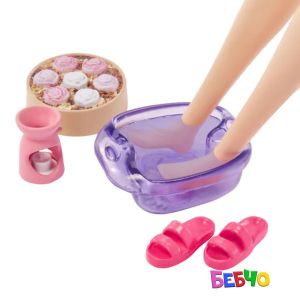 Barbie® Wellness Кукла с кученце - На почивка 