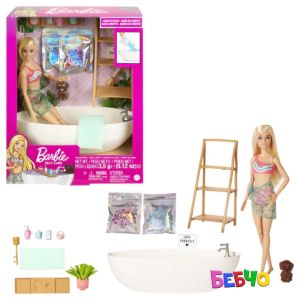 Barbie® Wellness Кукла с вана и сапунени конфети