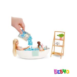 Barbie® Wellness Кукла с вана и сапунени конфети