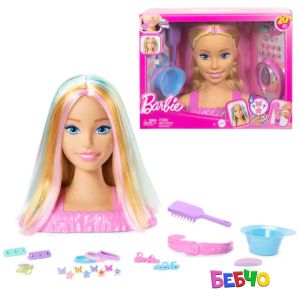 Barbie® Styling Heads Глава за прически Deluxe Rainbow
