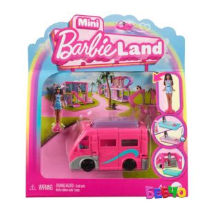 Barbie® Mini BarbieLand™ Мини кукла Barbie® с емблематично мини превозно средство