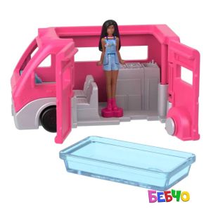 Barbie® Mini BarbieLand™ Мини кукла Barbie® с емблематично мини превозно средство