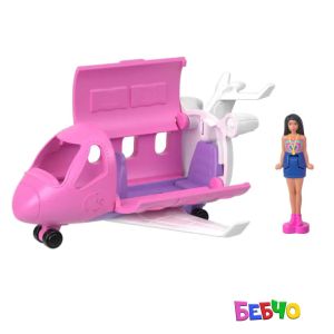 Barbie® Mini BarbieLand™ Мини кукла Barbie® с емблематично мини превозно средство