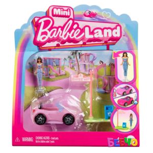 Barbie® Mini BarbieLand™ Мини кукла Barbie® с емблематично мини превозно средство