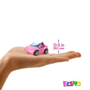 Barbie® Mini BarbieLand™ Мини кукла Barbie® с емблематично мини превозно средство