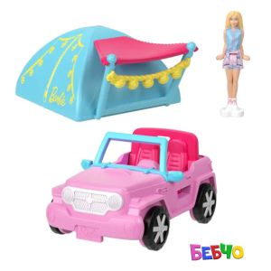 Barbie® Mini BarbieLand™ Мини кукла Barbie® с емблематично мини превозно средство
