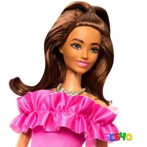 Barbie® Fashionistas™ Кукла с розова коктейлна рокля