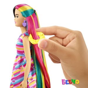 Barbie®  Fashion Dolls Tottaly Hair™ Комплект за игра с кукла с тъмна коса 
