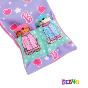 Barbie® Family Pets Пижамено парти с 2 кученца и кукла