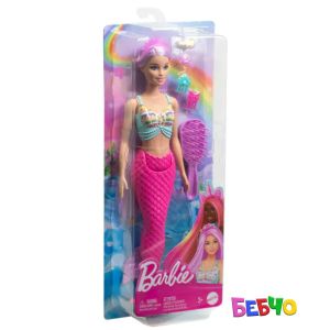 Barbie® Fairies & Mermaids Кукла русалка с дълга коса и четка