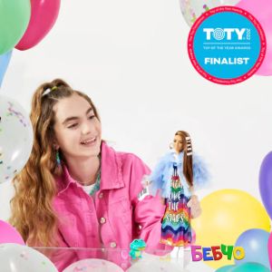Barbie® Extra Кукла с дълга цветна рокля