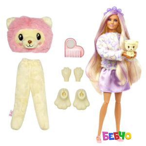 Barbie® Cutie Reveal™ Кукла изненада Cozy Cutetees - Лъвче
