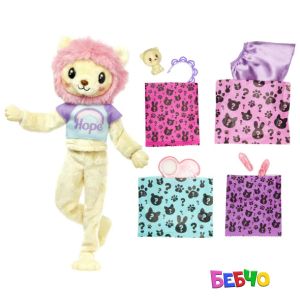 Barbie® Cutie Reveal™ Кукла изненада Cozy Cutetees - Лъвче