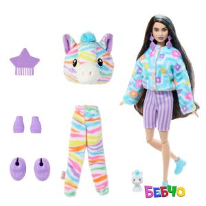 Barbie® Cutie Reveal™ Кукла Зебра с 10 изненади