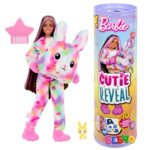Barbie® Cutie Reveal™ Кукла Зайче с 10 изненади