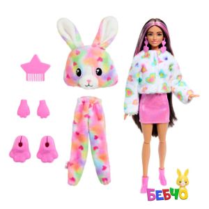 Barbie® Cutie Reveal™ Кукла Зайче с 10 изненади