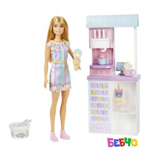 Barbie® Cooking&Baking Магазинчето за сладолед на Barbie