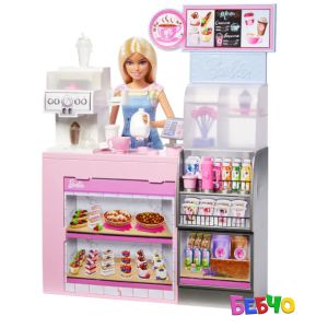 Barbie® Кафене на мечтите с кукла - бариста