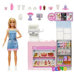Barbie® Кафене на мечтите с кукла - бариста