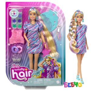 Barbie® FASHION DOLLS Комплект за игра с кукла с руса коса "TOTALLY HAIR"