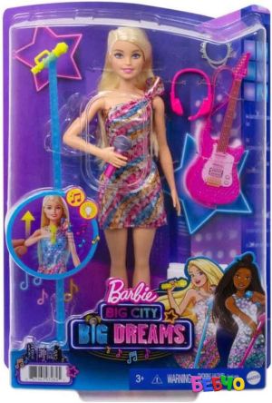 Barbie® Кукла Барби със звук и светлина Big City Big Dreams Malibu