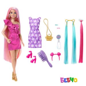 Barbie® FASHION DOLLS Кукла с цветна коса за прически