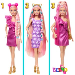 Barbie® FASHION DOLLS Кукла с цветна коса за прически