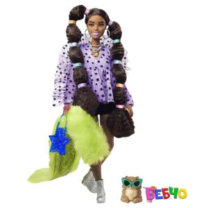 Barbie® EXTRA Кукла с дълги опашки и ластици за коса