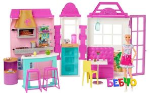 Barbie® Cook n Grill Ресторант с 30 аксесоара