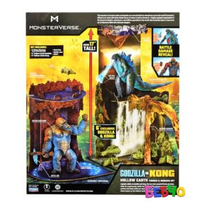 MONSTERVERSE GODZILLA x KONG Битката в Кухата земя с диорама