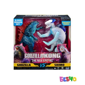 MONSTERVERSE GODZILLA x KONG Битка на титани с мини диорама