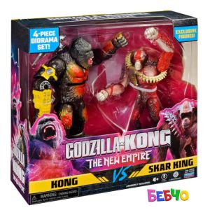 MONSTERVERSE GODZILLA x KONG Битка на титани с мини диорама