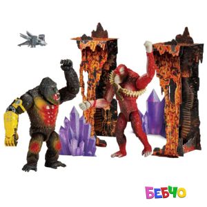 MONSTERVERSE GODZILLA x KONG Битка на титани с мини диорама