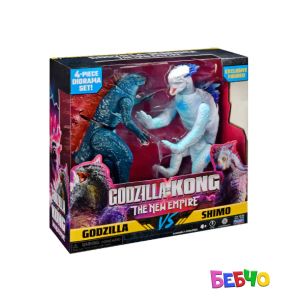 MONSTERVERSE GODZILLA x KONG Битка на титани с мини диорама