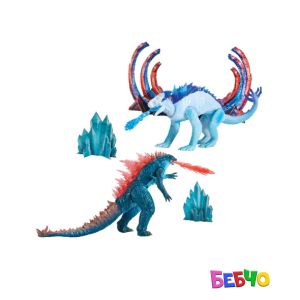 MONSTERVERSE GODZILLA x KONG Битка на титани с мини диорама