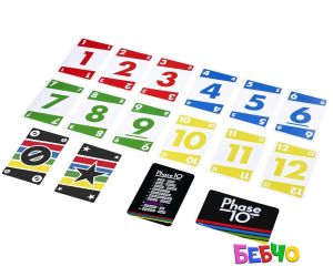 UNO PHASE 10 Карти за игра 