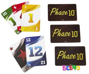 UNO PHASE 10 Карти за игра 