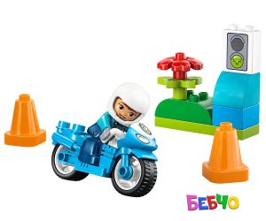 LEGO® DUPLO Син полицейски мотоциклет 10471 