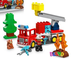 LEGO® DUPLO  Пожарна кола с маркуч и пожарникар 10473