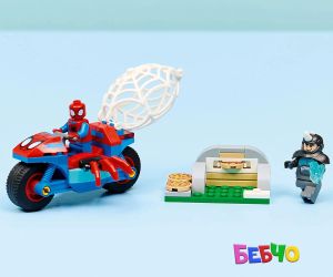 LEGO® Spidey Спайди на мотоциклет срещу носорога 11206 