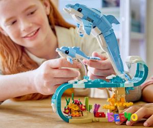 LEGO® Creator Морски животни Красиви делфини 31385 
