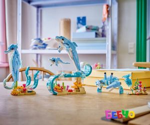 LEGO® Creator Морски животни Красиви делфини 31385 