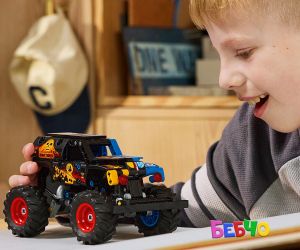 LEGO® Technic  Monster Jam™ Grave Digger™ огън и лед 42219