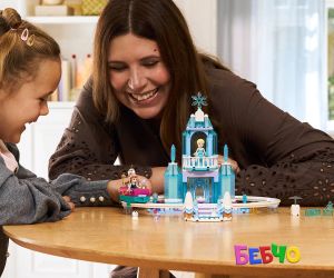 LEGO® Disney Princess Леденият замък на Елза и приключение със снежно влакче 43281