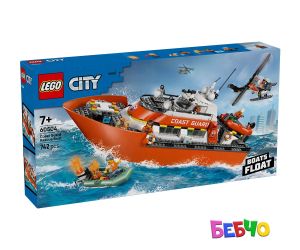 LEGO® City  Спасителен катер и хеликоптер на бреговата охрана 60504