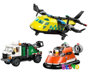 LEGO® City Самолет, сервизен камион и лодка на въздушна възглавница - ремикс 60505