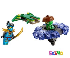 LEGO® NINJAGO Спинер с Ния срещу стихийно чудовище 71849 