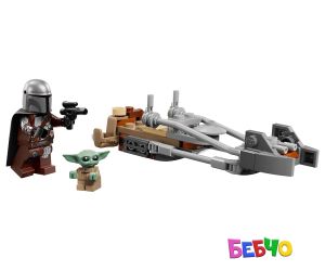 LEGO® Star Wars Мотоциклетът на мандалореца и Грогу 75436 