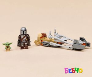 LEGO® Star Wars Мотоциклетът на мандалореца и Грогу 75436 