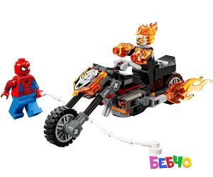 LEGO® Marvel Super Heroes Спайдърмен срещу Призрачен ездач с мотоциклет 76335 